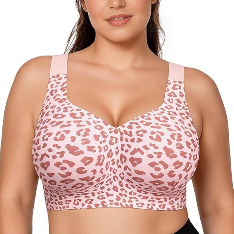Plunge Bra Push Up - Sujetadores Leopard Jelly sin aros, push-up,