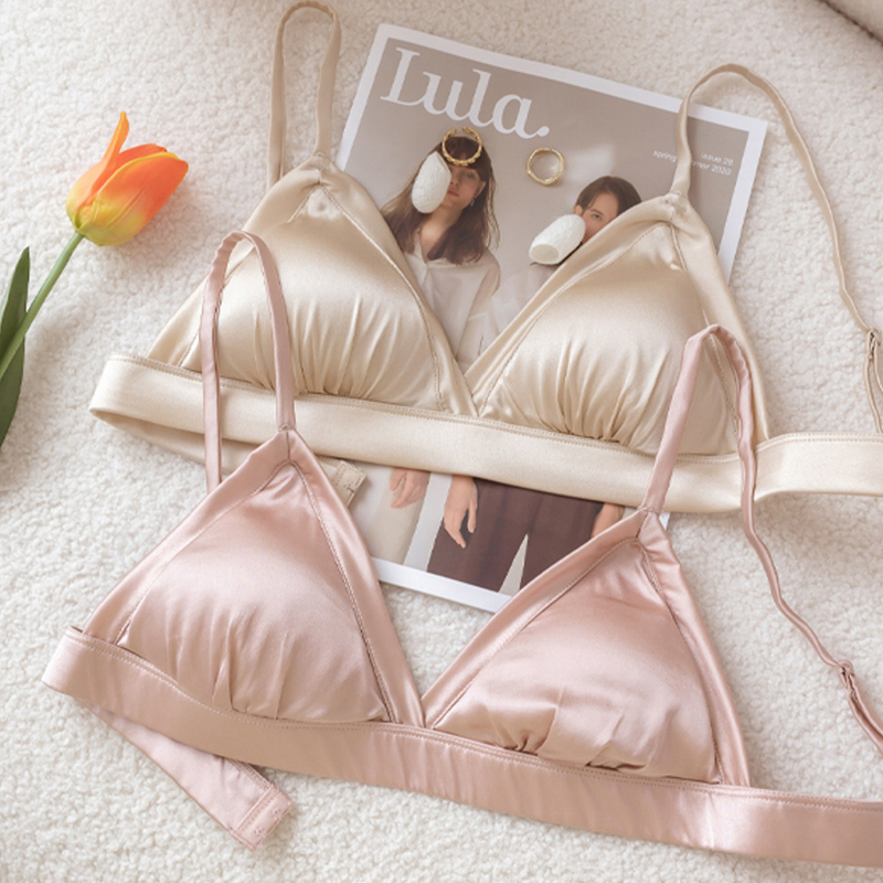 Sleep Bra Bralette - Bralettes para mujer 93,8% sujetador de